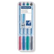 Lumocolor Correctable Medium 1mm Pen Set of 4 Colors