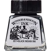 Winsor Newton Drawing Ink .5oz Black Indian