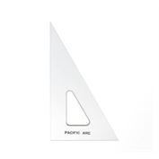 Pacific Arc Triangle 4" Acrylic Clear 30/60