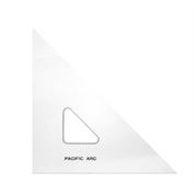 Pacific Arc Triangle 4" 45/90 Acrylic Clear