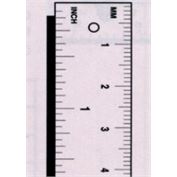 Fairgate Ruler Alum Standard & Metric Combo 24"