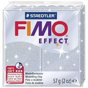 Fimo Effect Polymer Clay 57gm 2oz Glitter Silver LIMITED AVAILABILITY