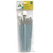 Art Alternatives L589Brush Set for Acrylic & Oil Value Pack of 10