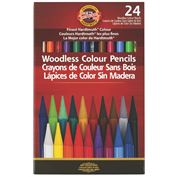 Koh-I-Noor Colored Pencil Progresso Woodless Set of 24