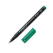 Staedtler Lumocolor 313 Pen Permanent Superfine Green, Box of 10