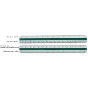 English/Metric Mechanical Draftsmen Scale 12" LIMITED STOCK