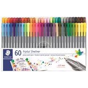 Staedtler Triplus Fineliner Set of 60 Assorted Colors