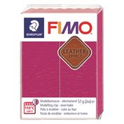 Fimo Polymer Clay Leather Effect 57gm 2oz Berry