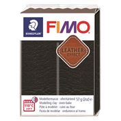 Fimo Polymer Clay Leather Effect 57gm 2oz Black