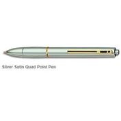 Yasutomo Silver Satin Quad-Point Pen Multi-function LIMITED QUANTITIES