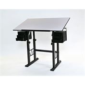 Table Martin Liz 40"x 23.5" White/Black