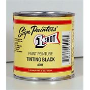 1Shot Paint Tinting Black 8 oz