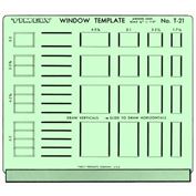 Template Casement Awning Windows 1/4" Scale