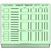 Timely Template Casement Awning Windows 1/4" Scale