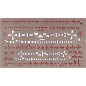 Pickett Template Schematic Piping Indicator, Scale 1/8" 1/4", 3/8" & 1/2" = 1'