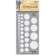 Pickett Template Circle Cutouts - 1/16" to 1-3/8" dia.