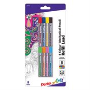 Pentel Lead 2mm refill 8-colour pack