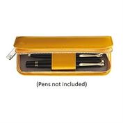 Pelikan Leather Case for 2 pens, Yellow