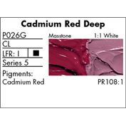 Grumbacher Pre-Tested Oil Paint 37ml Cadmium Red Deep