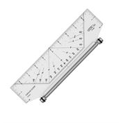 Pacific Arc Professional Parallel Glider Rolling Ruler 10"