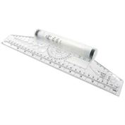 Parallel Glider Rolling Ruler 12" Plastic