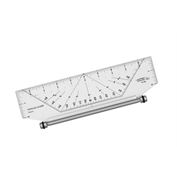 Pacific Arc Professional Parallel Glider Rolling Ruler 14"