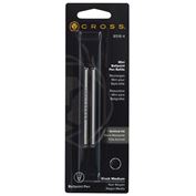 Cross Mini Ballpoint Refills Medium Point 0.8 mm 2PK Black