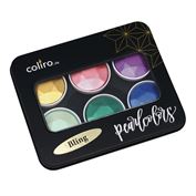 Coliro Pearlcolors Finetec Watercolor Set 6pc "Bling"