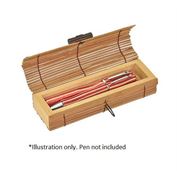 Ecobra rectangular Bamboo case for 2 writing Instrument