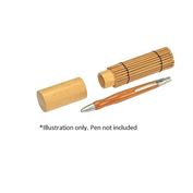 Ecobra Round Bamboo case for 1 writing Instrument