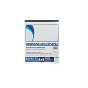 Paper Cross Section 8X8 Pad of 50 8 1/2"X11"