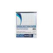 Paper Cross Section 10X10 Pad of 50 8 1/2"X11"
