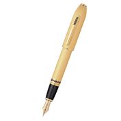 Peerless™ 23KT Heavy Gold Plate with Gold Plated Appointments, Swarovski Crystal and 18KT Gold Medium Nib Fountain Pen