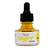 Higgins Ink Pigmented Ink Waterproof Fadeproof 1oz Yellow